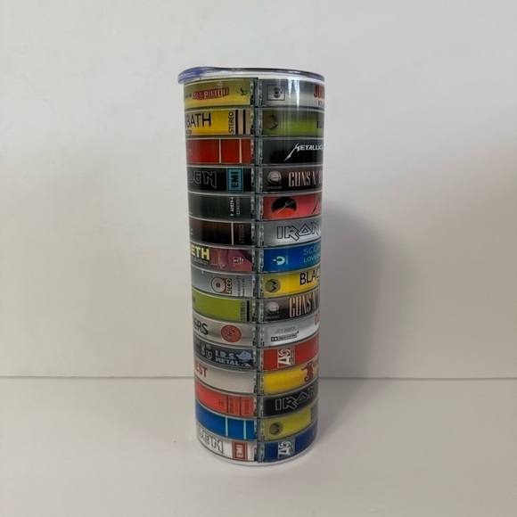 Rock Bands Cassette Tape Collection 20oz Skinny Tumbler - Picture 3 of 4